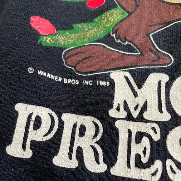 Vintage 1989 Taz Christmas Sweatshirt XL - Picture 4 of 7